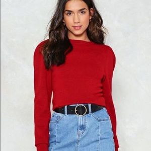 Cropped Sweater Top